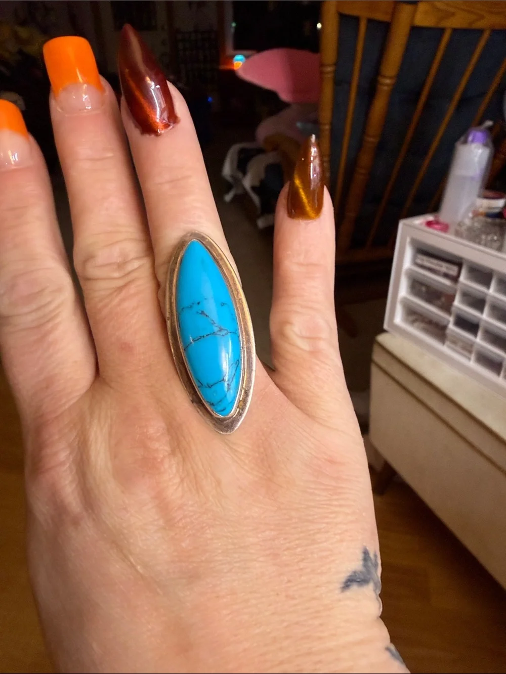Hand Crafted bold marquise